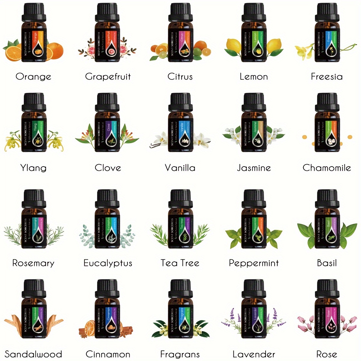 20pcs/set Essential Oil Set La - огляд і ціна Perfume Fragrance Diffuser